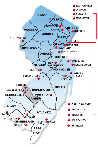 NJ Map